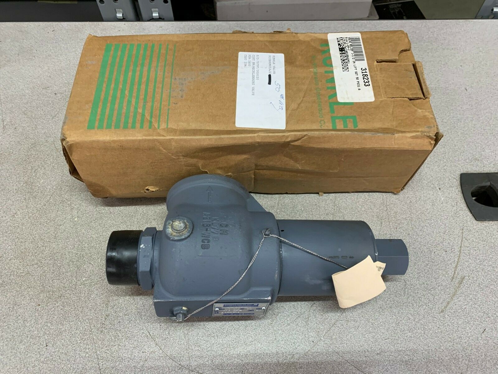 NEW IN BOX KUNKLE 1-1/2" RELIEF VALVE 910BHGM01