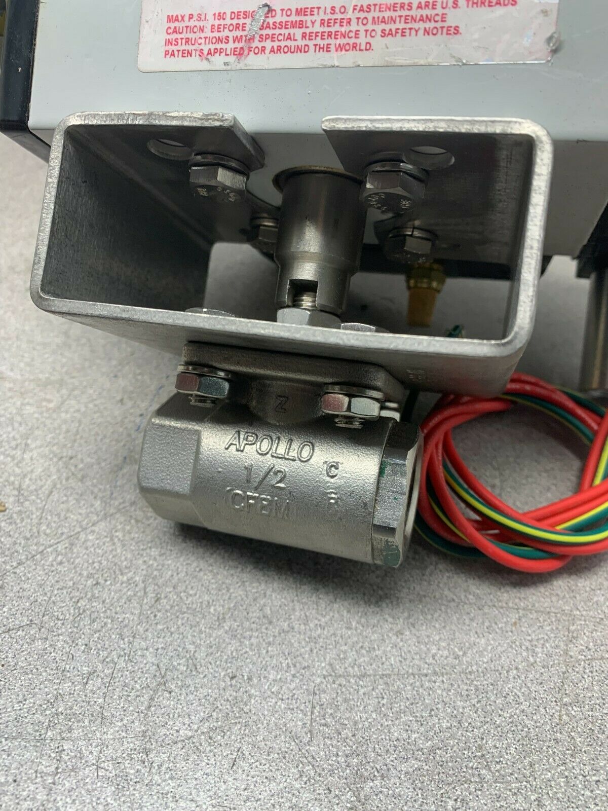 NEW NO BOX UNI TORQ 1/2" BALL VALVE ACTUATOR M20K55 WITH ASCO 8551A001MS