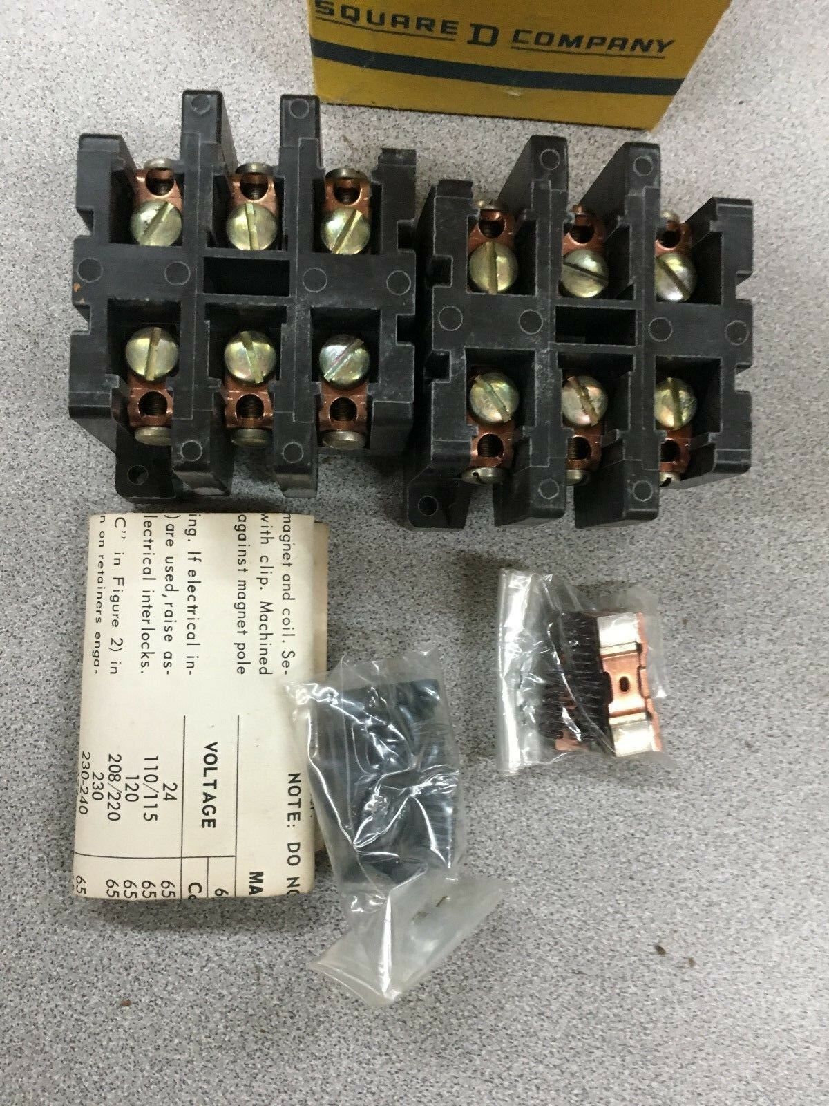 NEW IN BOX SQUARE D CONTACT REPLACEMENT KIT 9998 LB-33 SERIES A