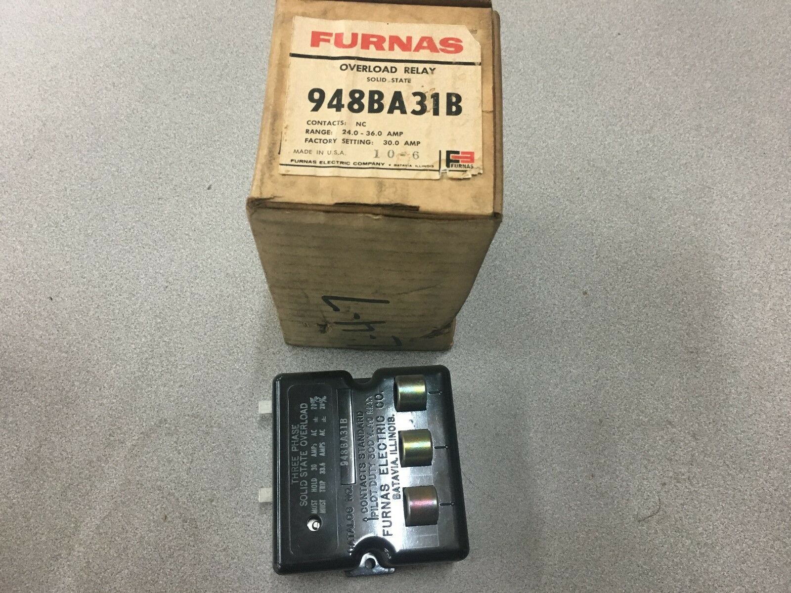 NEW IN BOX FURNAS RELAY 948BA31B