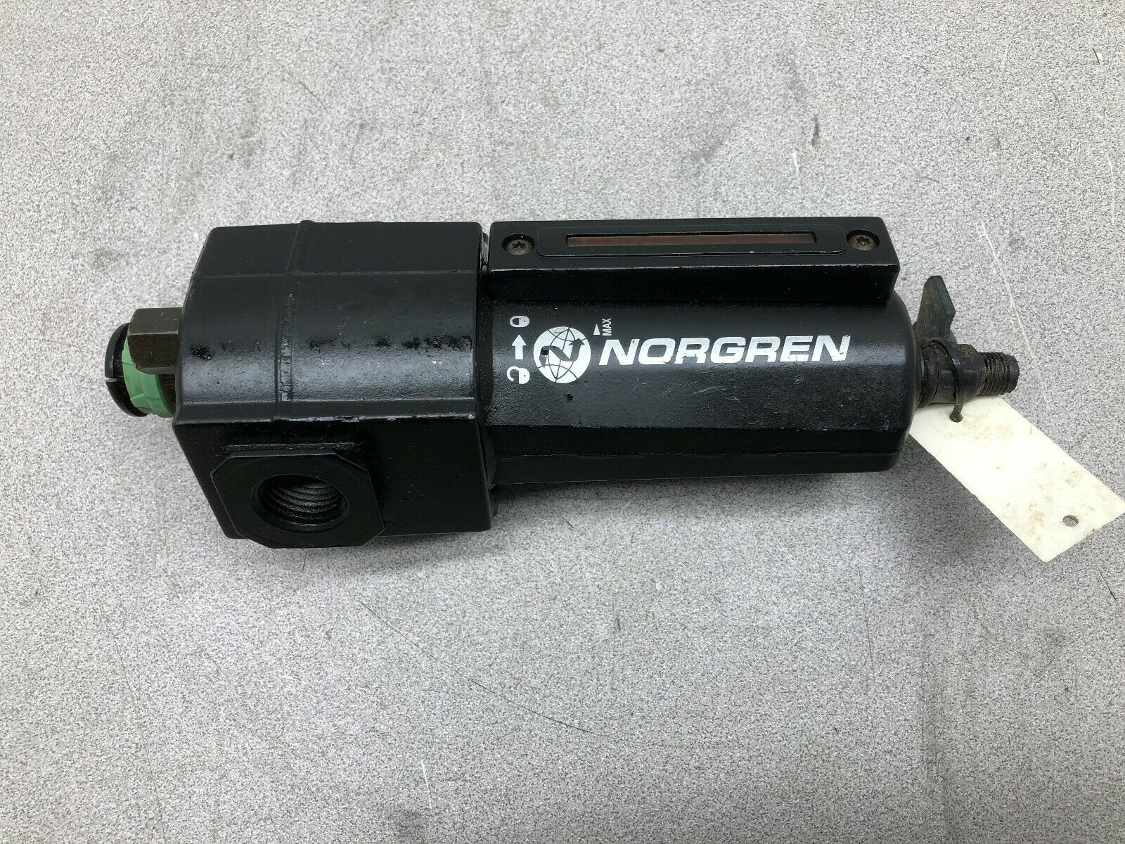 USED NORGREN 250 PSI 1/2 NPT INLINE LUBRICATOR  L74C-4AP-QDN