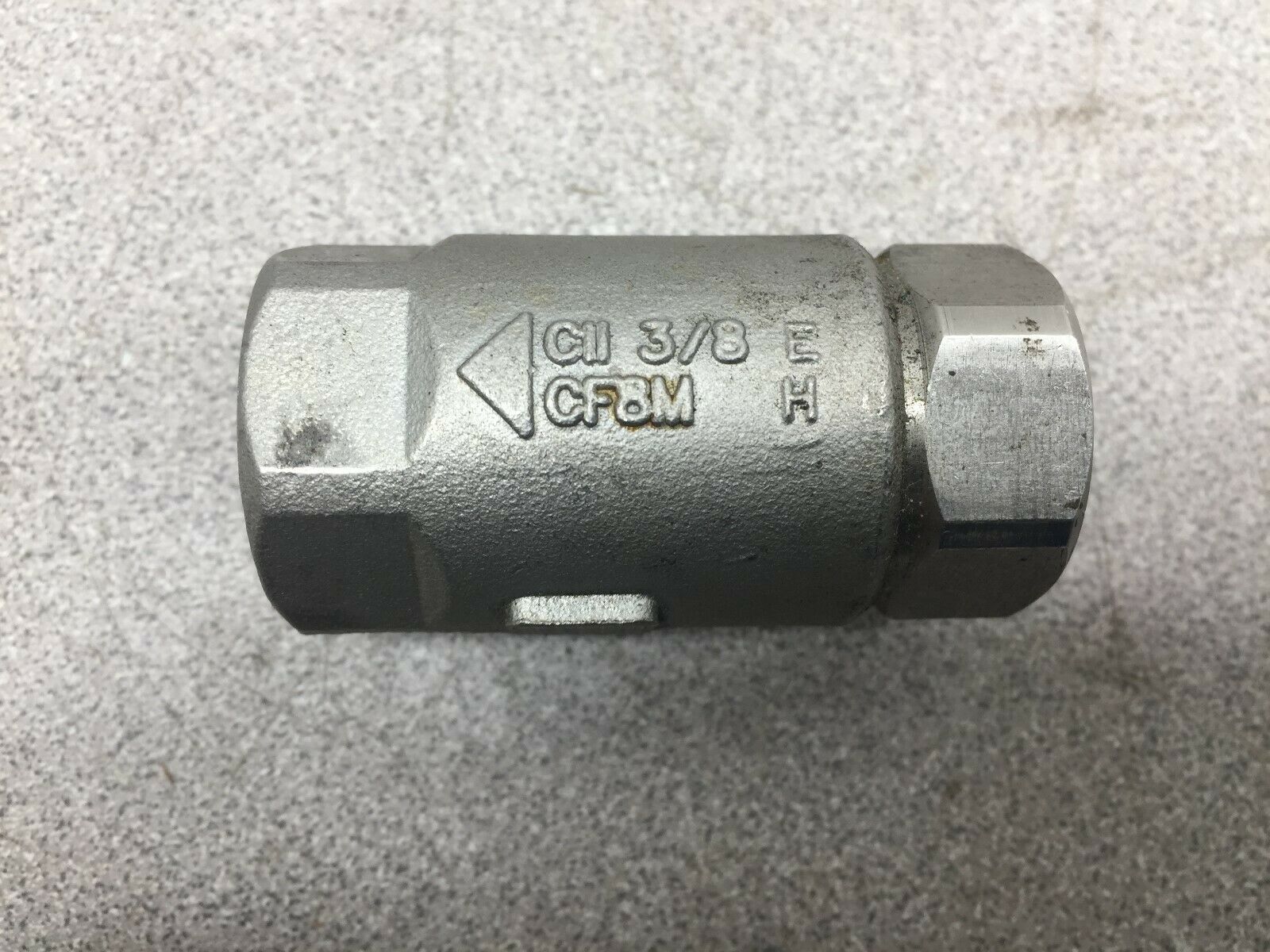 USED  SS 125-S  400WOG CHECK VALVE CII 3/8 CF8M