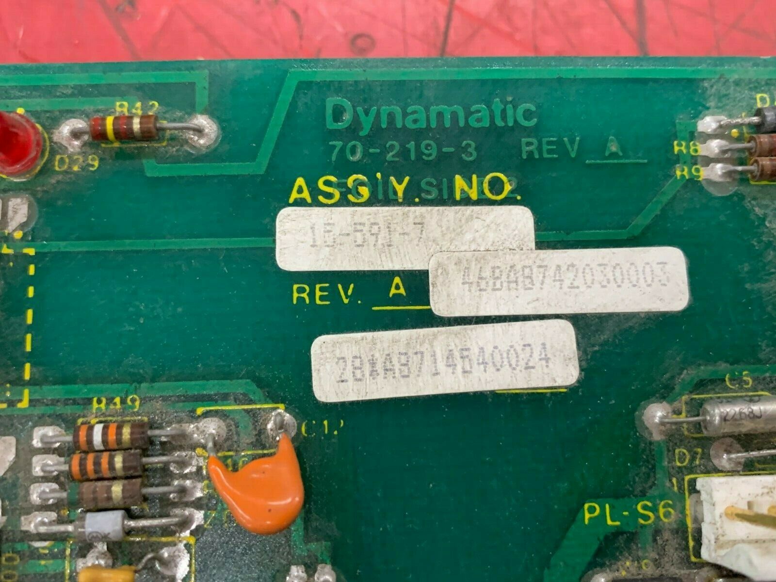 USED DYNAMATIC CIRCUIT BOARD 15-591-7