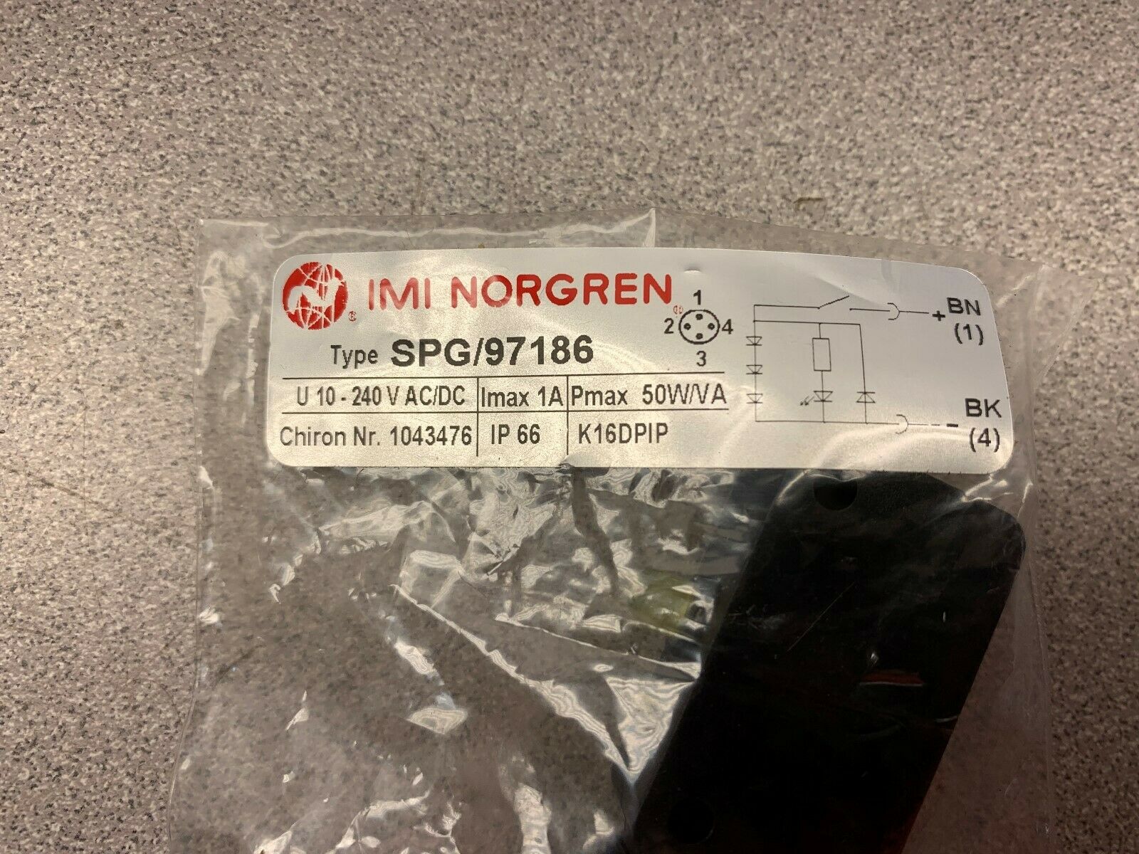 NEW IN BAG IMI NORGREN PART SPG/971786