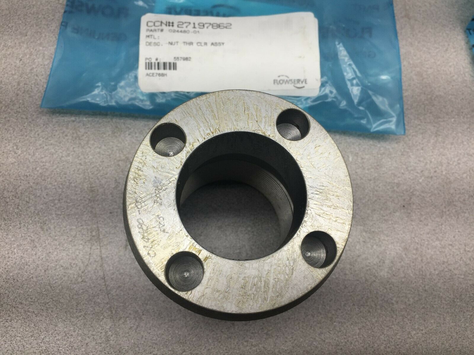 NEW NO BOX FLOWSERVE NUT THR CLR ASSY 024480-01 / 328551