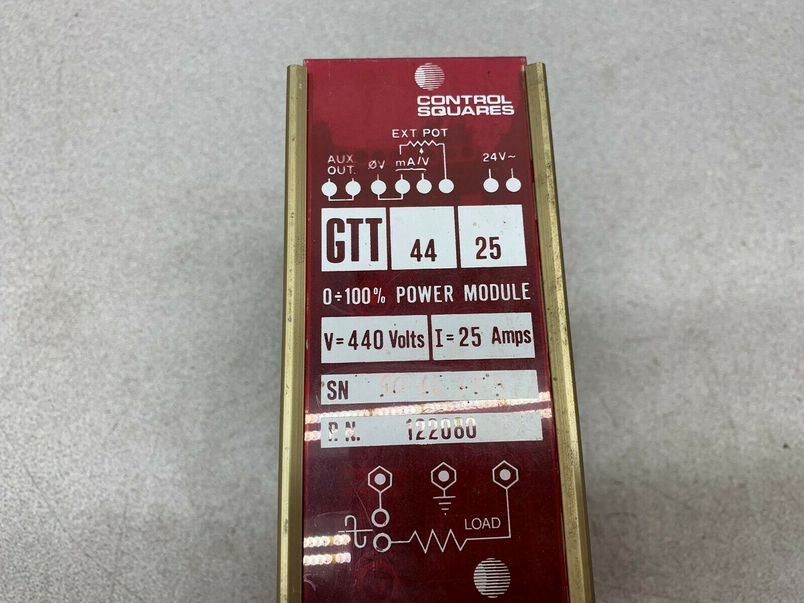 USED GTT POWER MODULE 122080