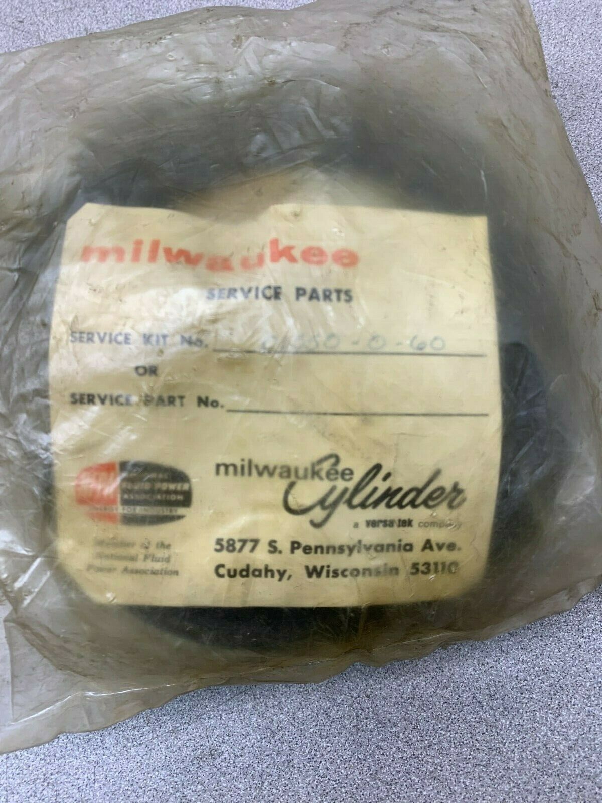 NEW MILWAUKEE CYLINDER SERVICE KIT 01550-0-60