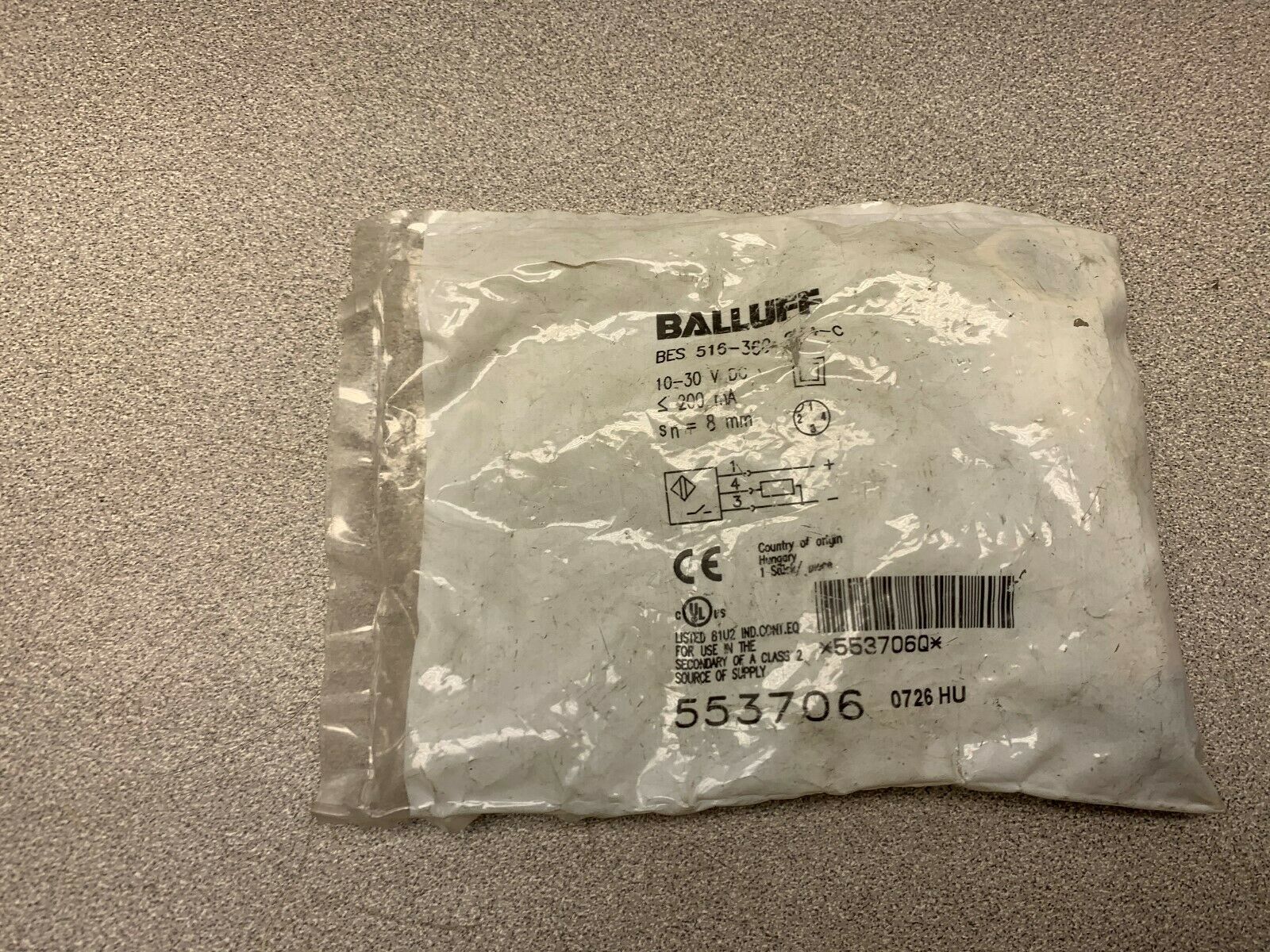 NEW IN PACKAGE BALLUFF SENSOR BES-516-360-S4-C