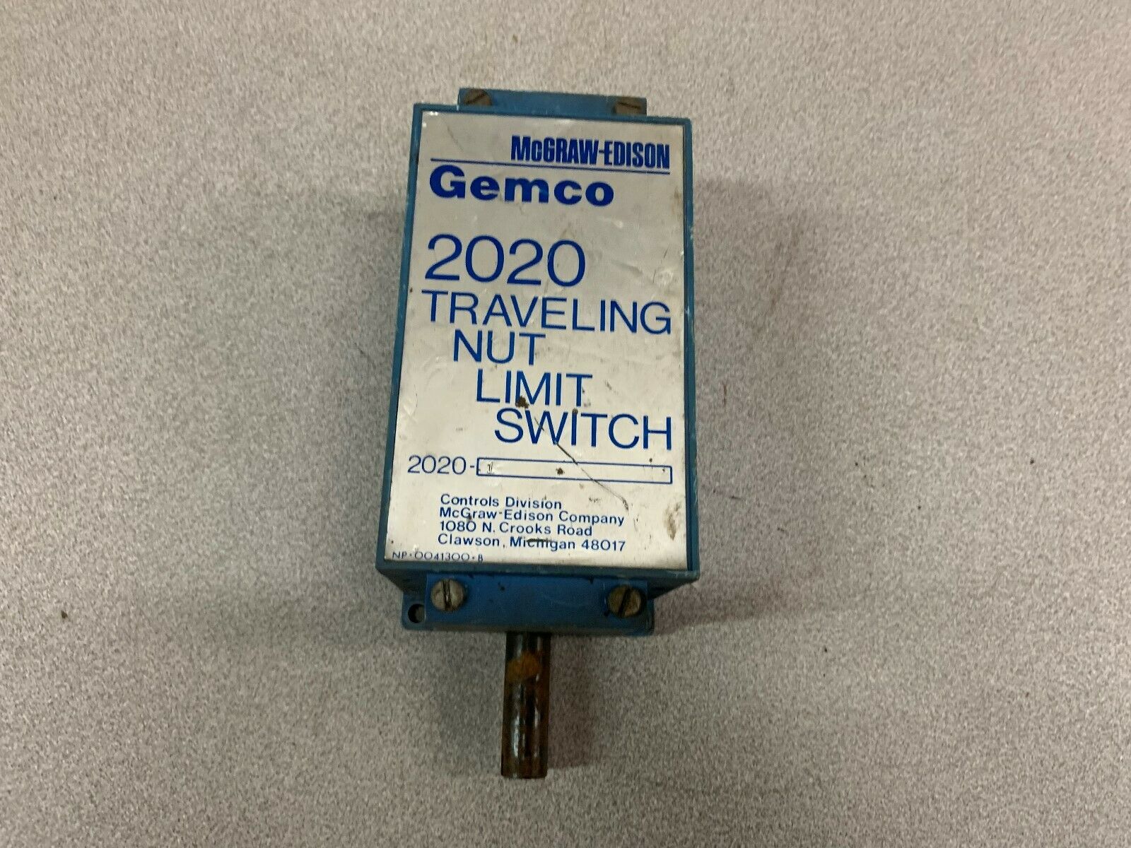 USED GEMCO LIMIT SWITCH 2020-1