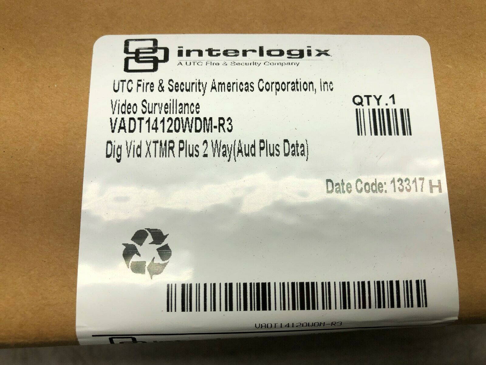 NEW IN BOX INTERLOGIX DIGITAL VIDEO TRANSMITTER VADT14120WDM-R3