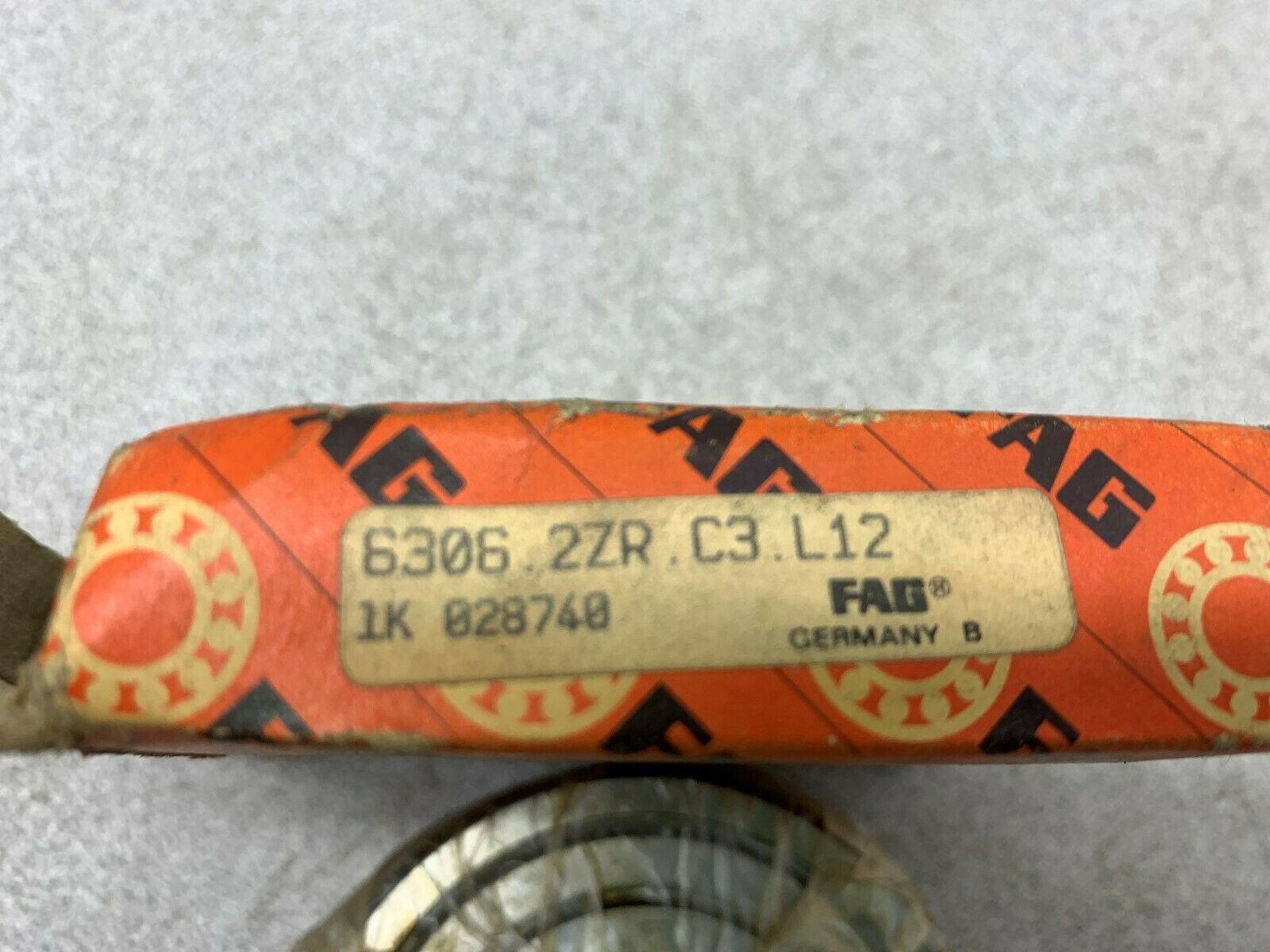 NEW IN BOX FAG BEARING 6306 2ZR.C3.L12