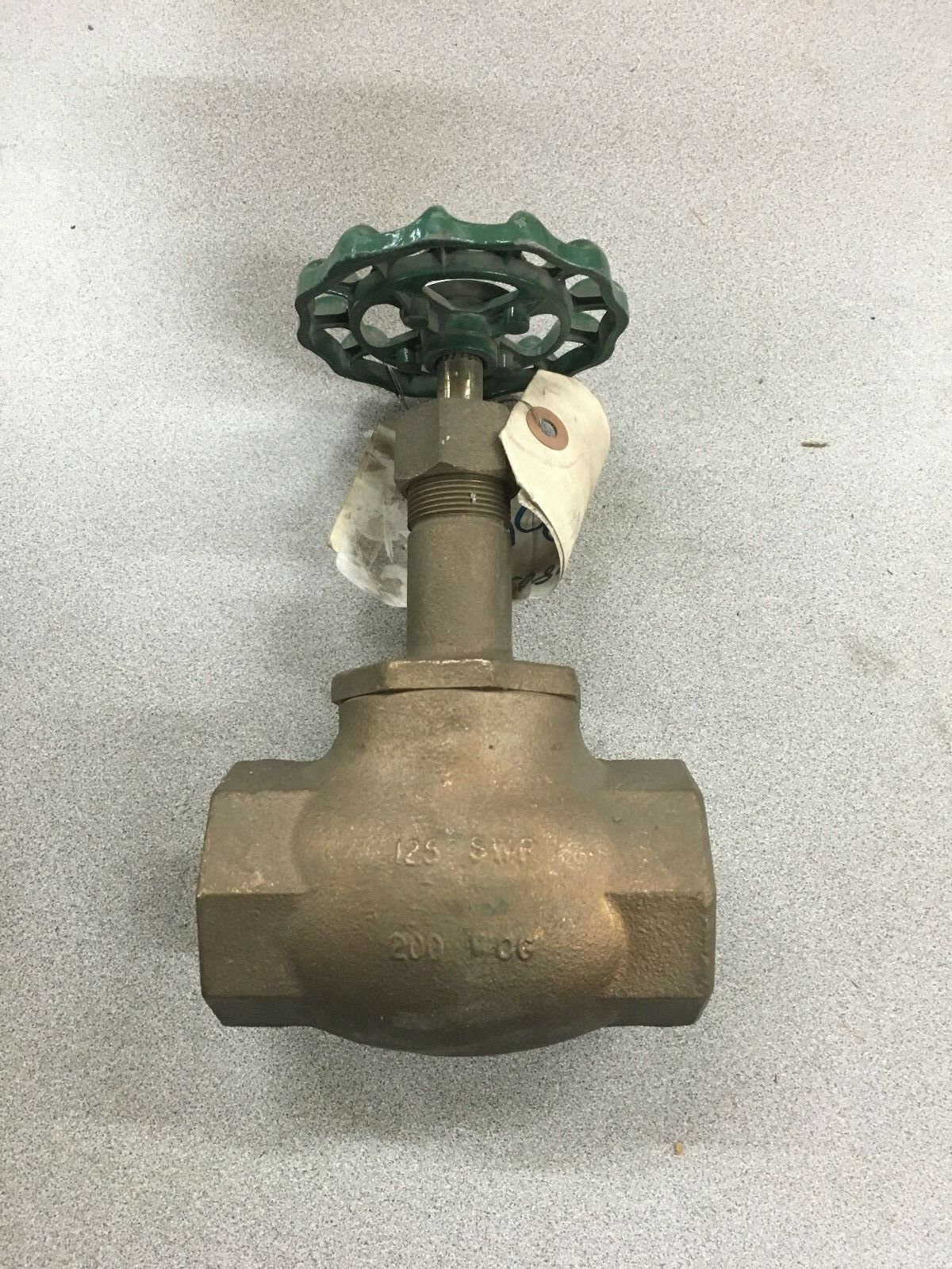 NEW GRINNELL 1-1/2" BRONZE FIG. 3200 GLOBE VALVE 125 SWP 200 WOG