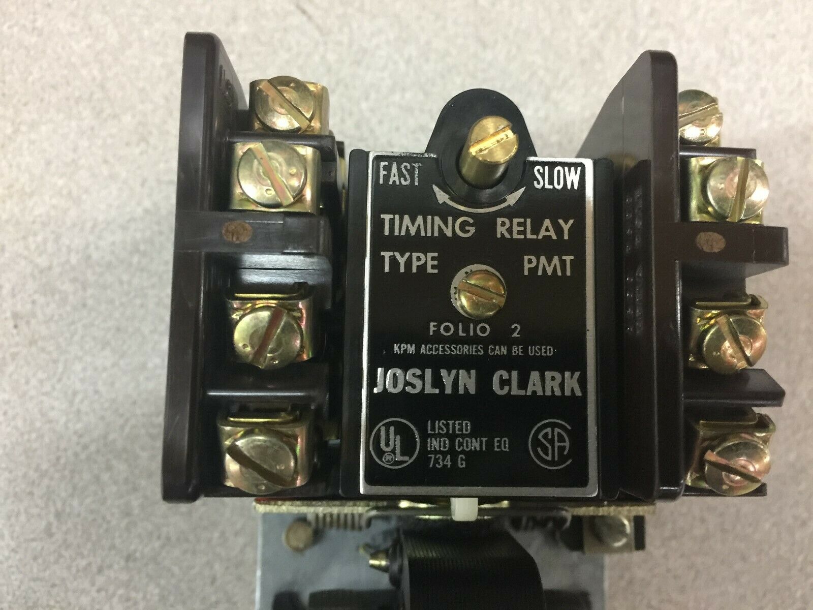 NEW IN BOX JOSLYN CLARK 10AMP 600VAC 240VAC COIL PNEUMATIC TIMING RELA