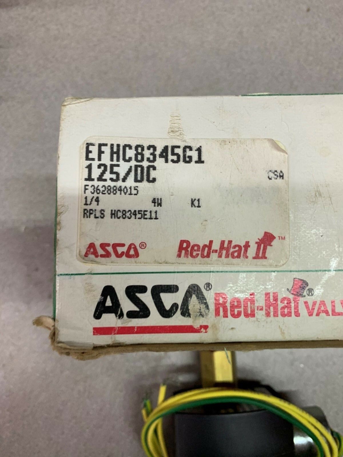 NEW IN BOX ASCO VALVE EFHC8345G1