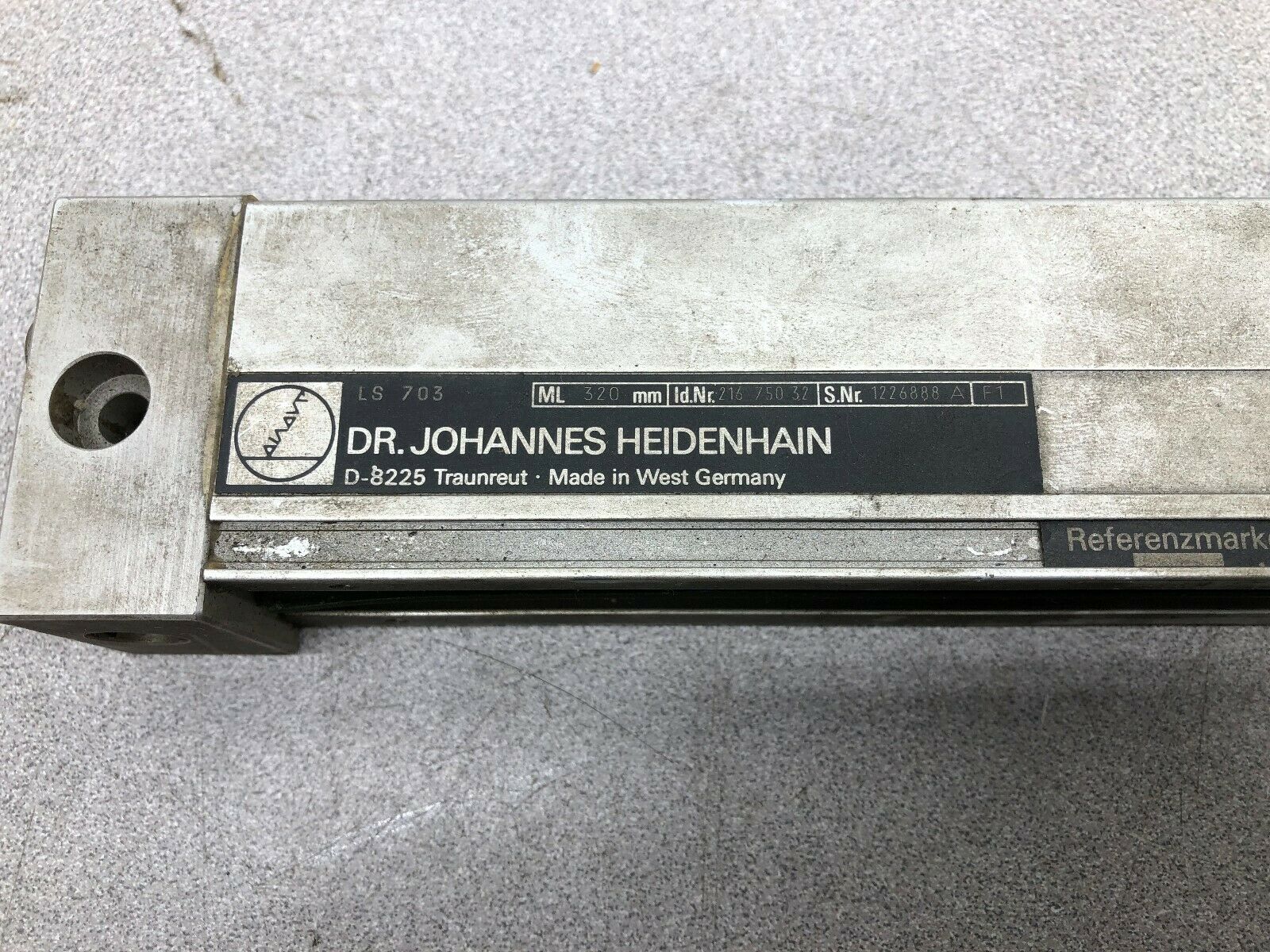 USED HEIDENHAIN ML 320 MM LINEAR ENCODER 216 750 3,2