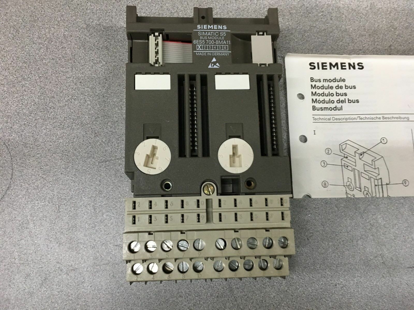 NEW IN BOX SIEMENS SIMATIC S5 BUS MODULE 6ES5 700-8MA11