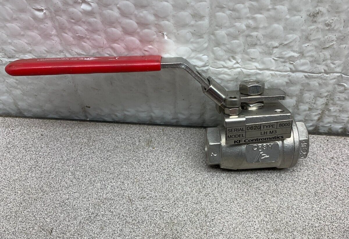 NEW NO BOX KF CONTROMATICS 1/4" 2000 WOG BALL VALVE LHM3 TYPE 8000