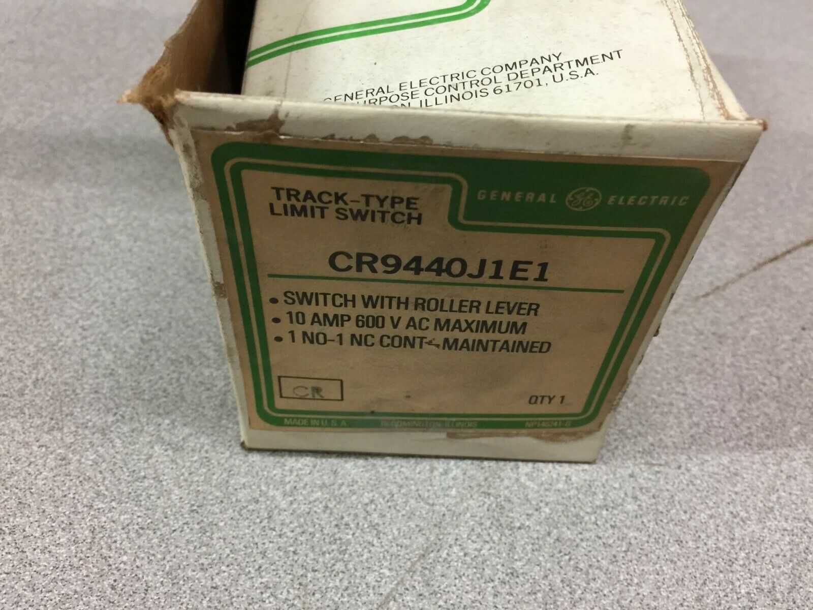 NEW IN BOX GE LIMIT SWITCH CR9440J1E1