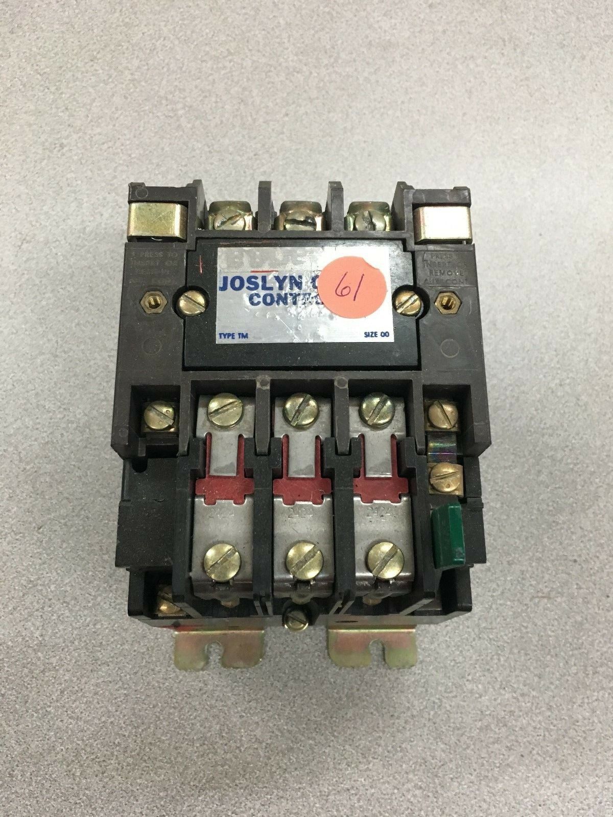 USED JOSLYN CLARK SIZE 00 CONTACTOR A13U03A