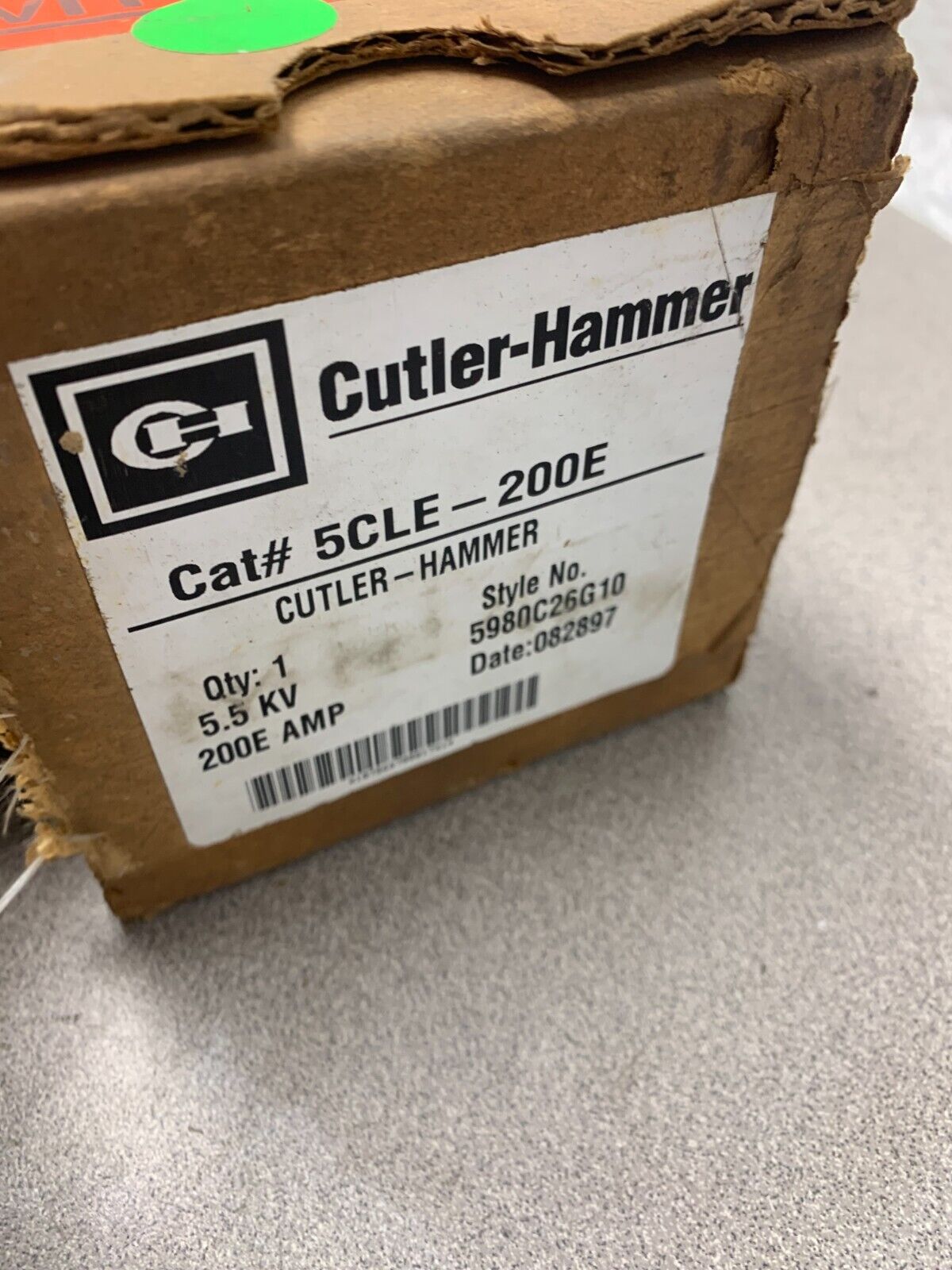 NEW IN BOX CUTLER-HAMMER 5.5KV 200EAMP FUSE 5CLE-200E STYLE 5980C26G10