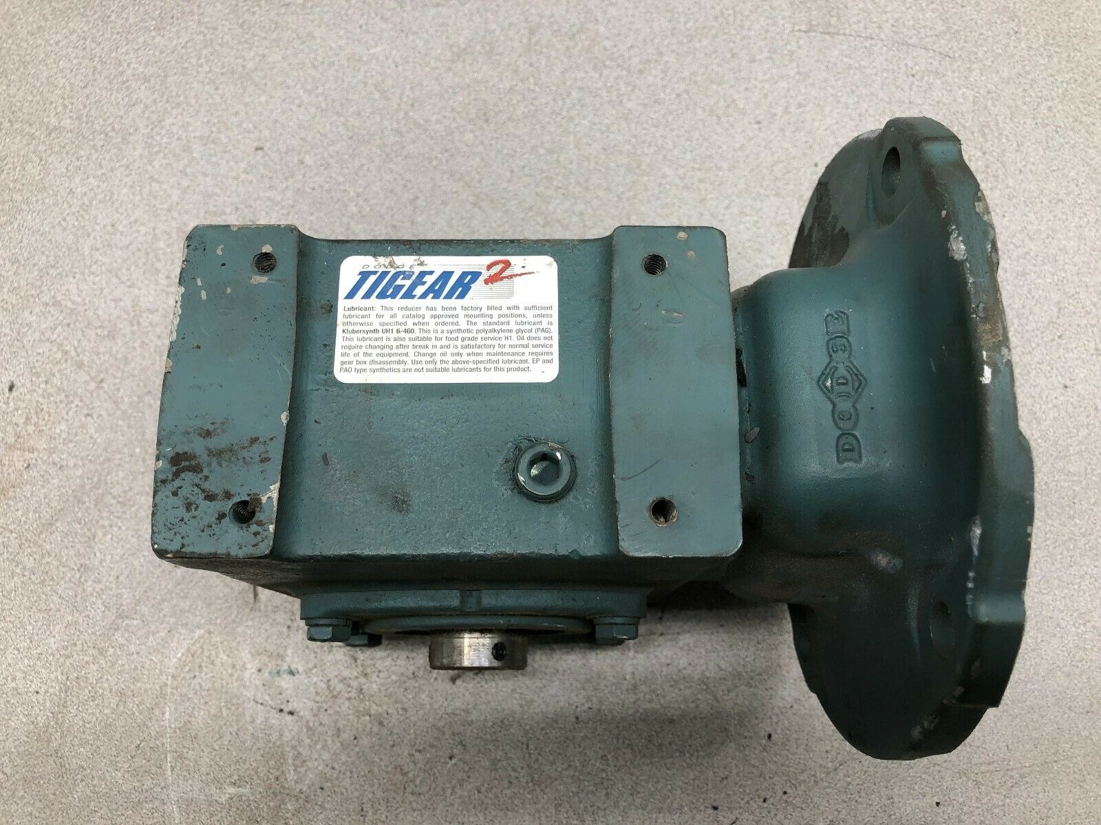 NEW NO BOX DODGE TIGEAR2 25:1 RATIO C-FACE 1750 RPM .61 HP INPUT GEAR REDUCER 15