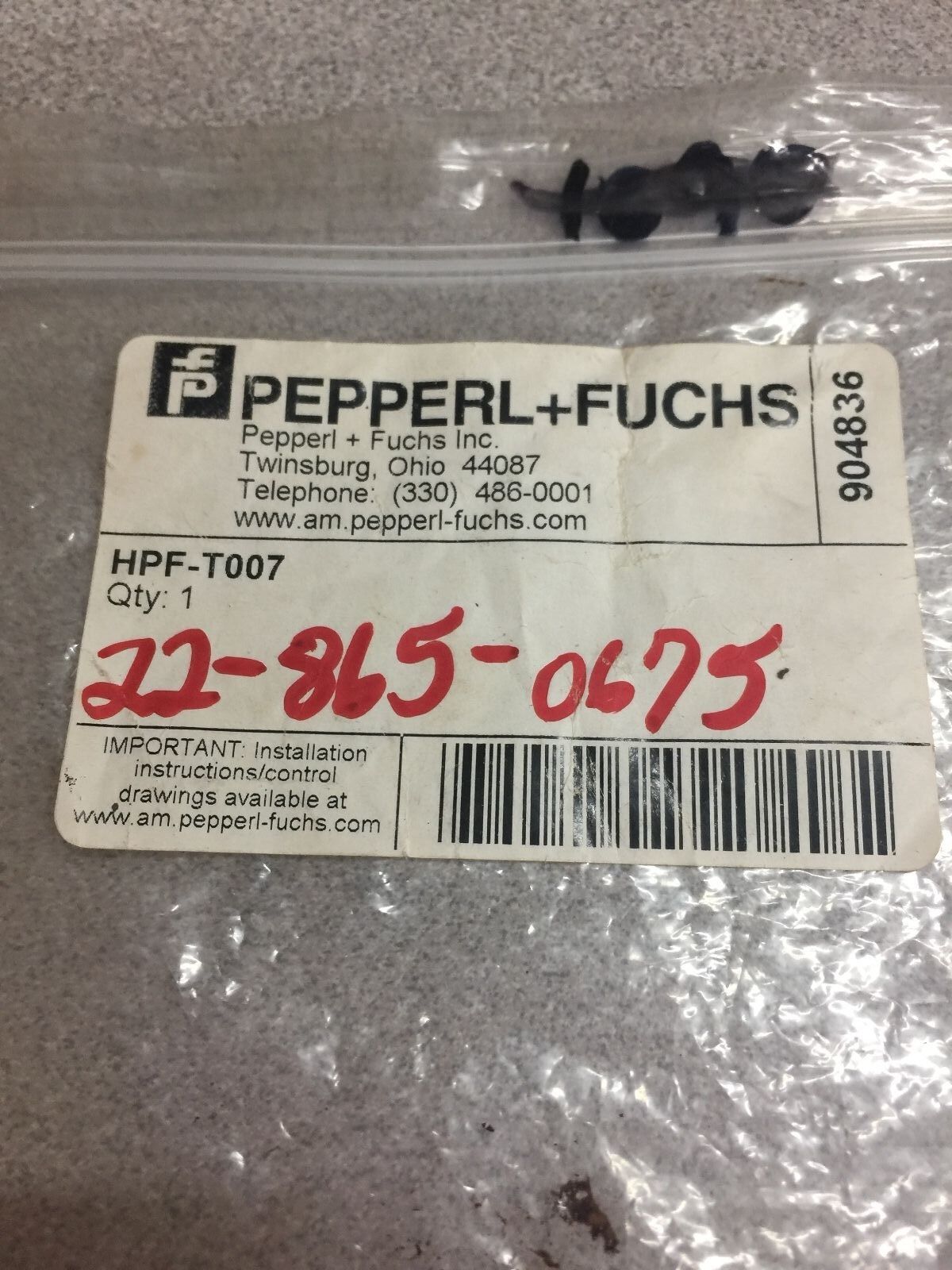 NEW IN PACKAGE PEPPERL+FUCHS SENSOR HPF-T007