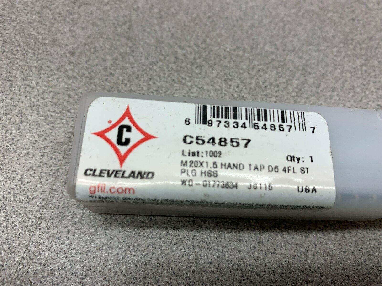 NEW NO BOX CELEVELAND HAND TAP C54857