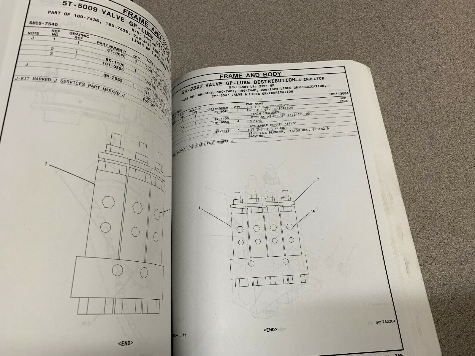 USED CATERPILLAR CUSTOM PRODUCT SUPPORT LITERATURE FOR 988G WHEEL LOADER **BOOK*