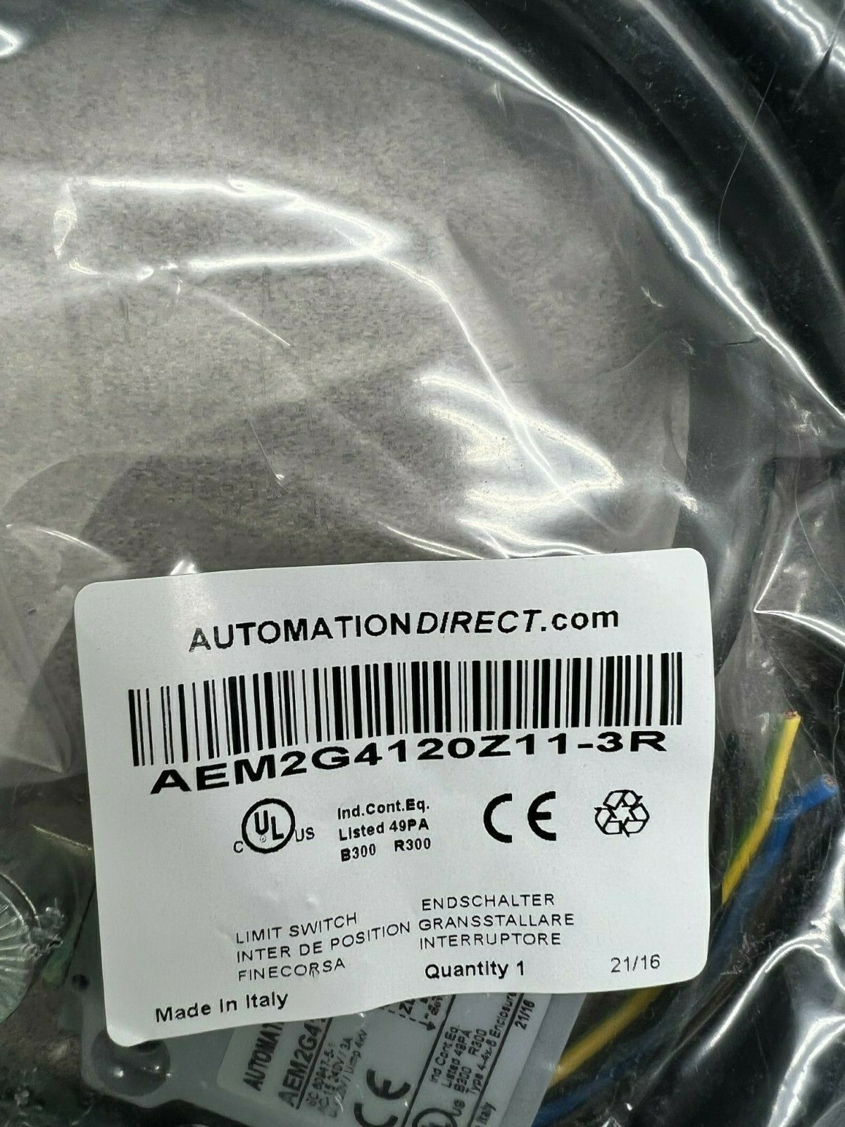 NEW IN BAG AUTOMATION DIRECT LIMIT SWITCH AEM2G4120Z11-3R