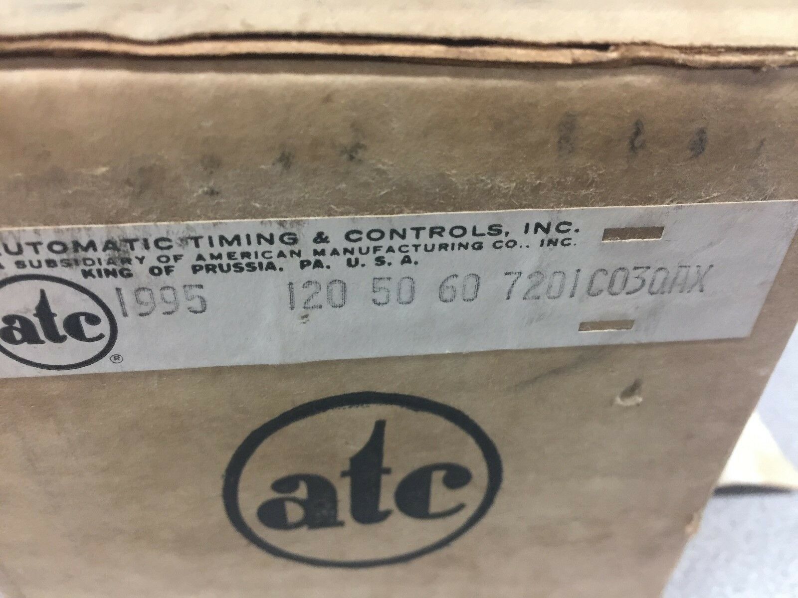 USED ATC 120VAC PHOTOELECTRIC SENSOR 7301C07QAX