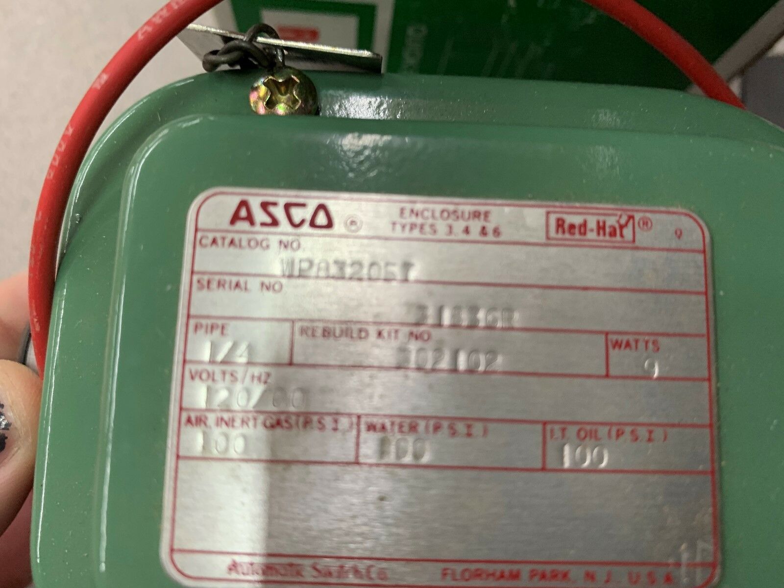 NEW IN BOX ASCO VALVE WP832057