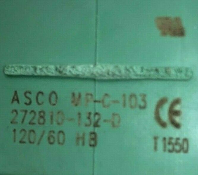 NEW IN BOX ASCO RED HAT 3/8" SOLENOID VALVE 101283-1