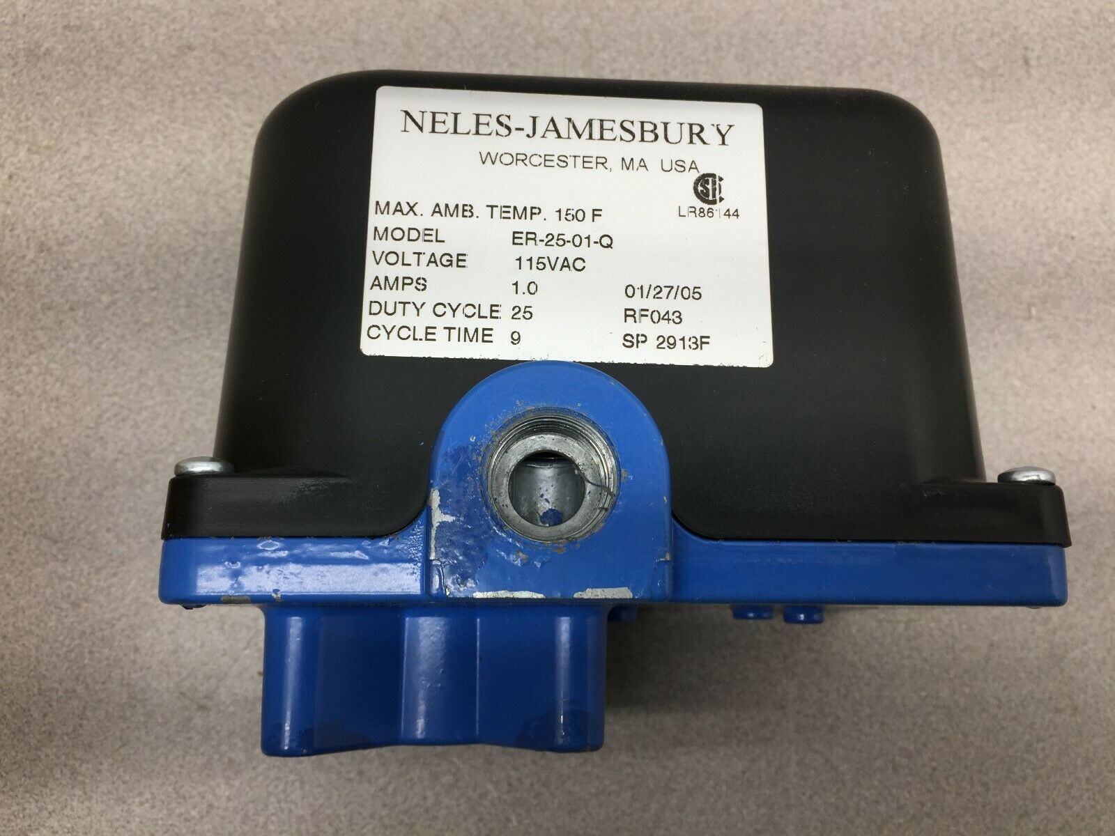 NEW IN BOX JAMESBURY 115VAC 1.0AMP ACTUATOR ER-25-01-Q