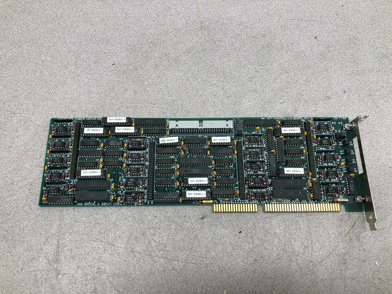 USED COMPUTER POWER GROUP JET CONTROL I/O BOARD REV B ISA 7100