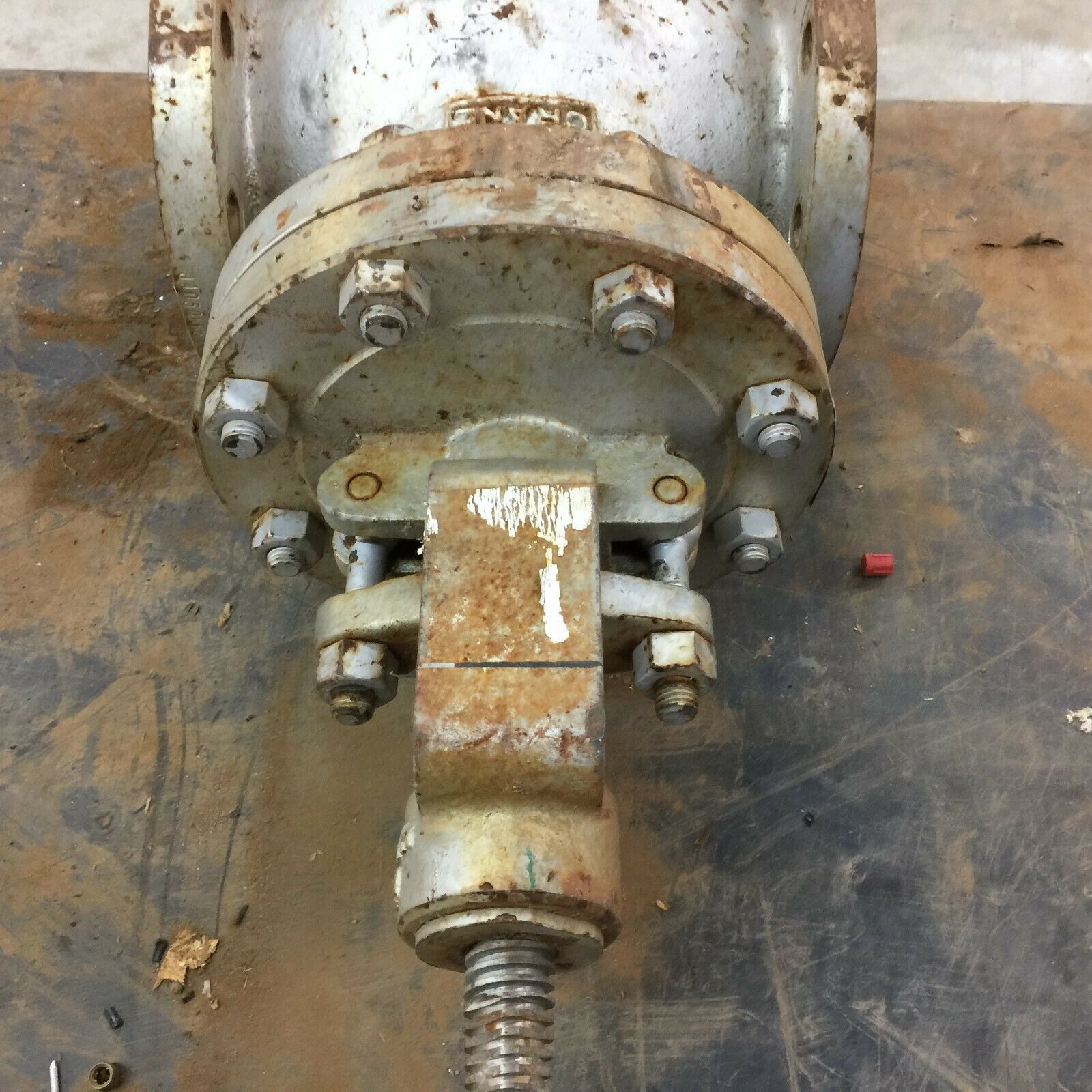 USED CRANE 4" FLANGE MOUNT 4-150 WCB GATE VALVE N30447