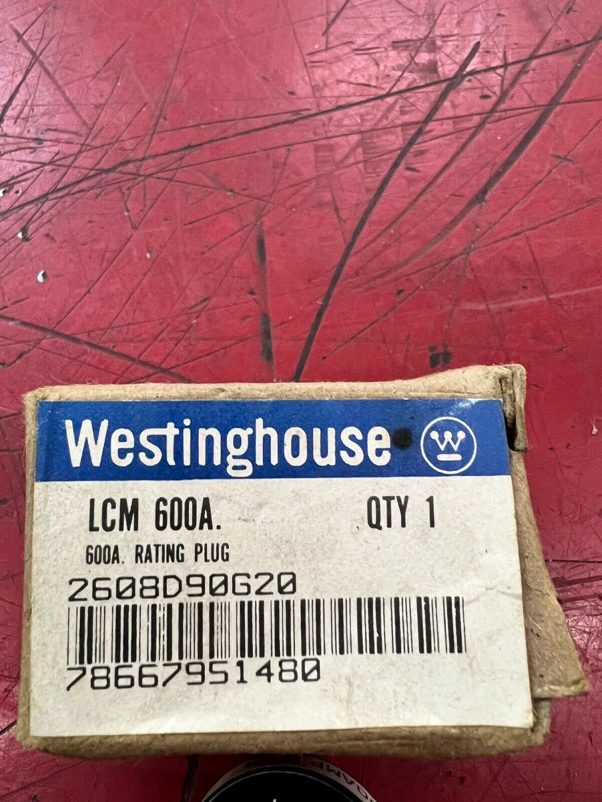 NEW IN BOX WESTINGHOUSE LCM 600 RATING PLUG LCM 600A