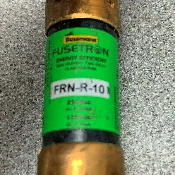 LOT OF 10 NEW NO BOX BUSSMAN FUSE FRN-R-10