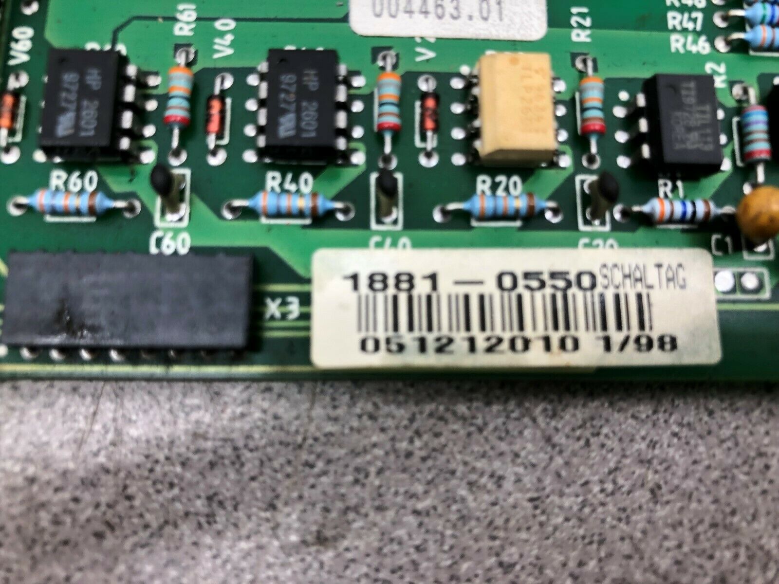 USED GEBERLOG CIRCUIT BOARD 1881-0550