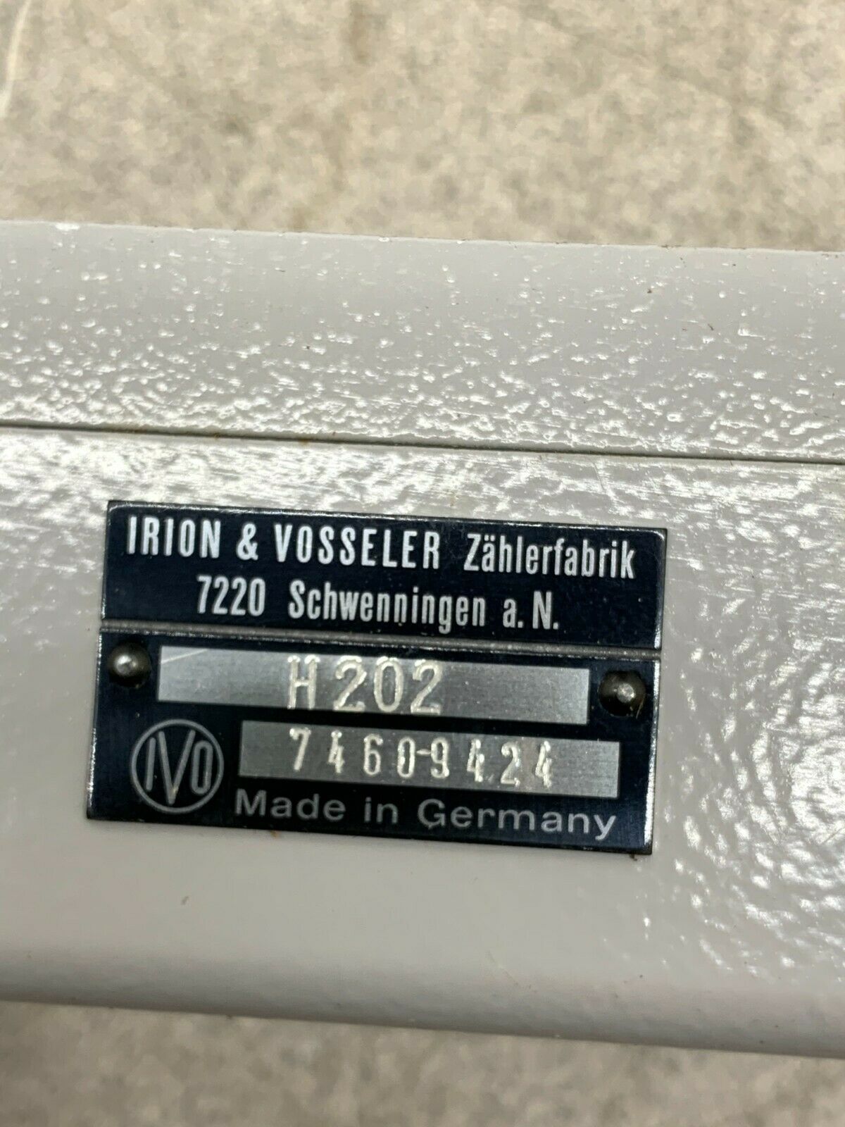 NEW IN BOX IVO INDUSTRIES H202.55 TIMER COUNTER IRION & VOSSELER H202