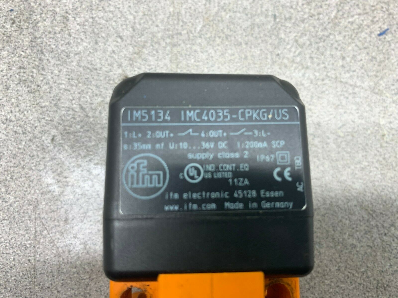 USED IFM SENSOR IMC4035-CPKG/US