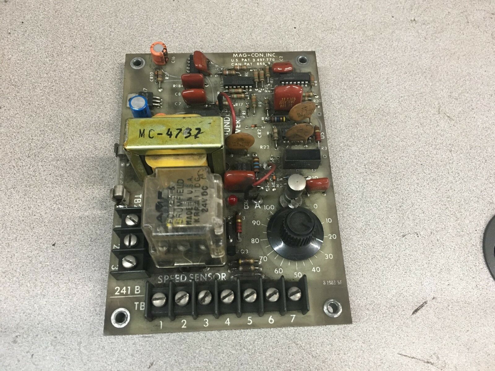 USED MAG-CON CIRCUIT BOARD B-1903-5e