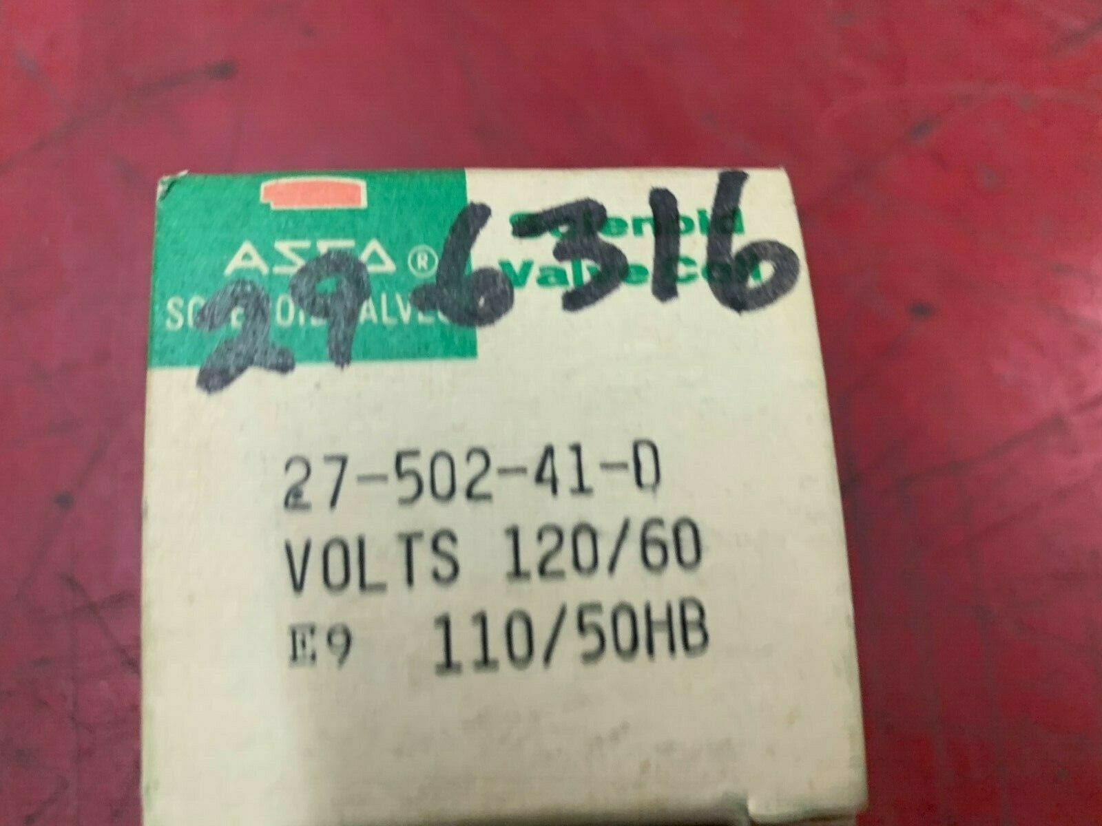 NEW IN BOX ASCO 110/10V COIL 27-502-41-D