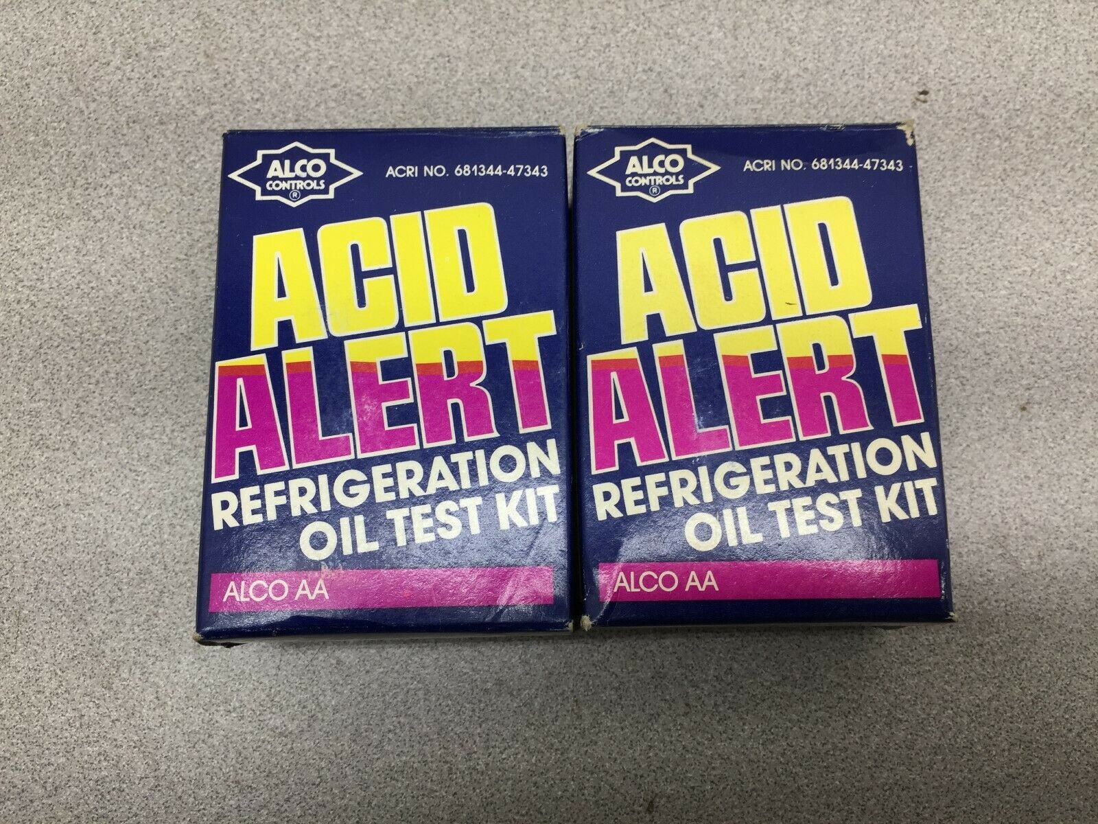 NEW IN BOX ACID ALERT REFRIGERATION OIL TEST KIT 681344-47343