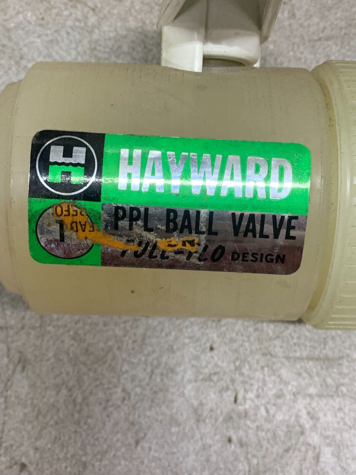 NEW NO BOX HAYWARD 1" POLY PRO BALL VALVE BV-100-THR