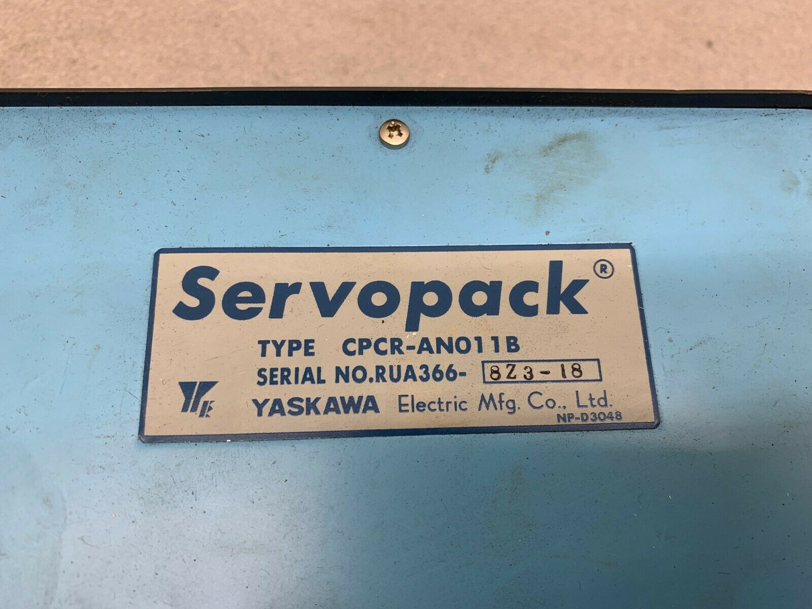 USED YASKAWA SERVOPACK CPCR-AN011B