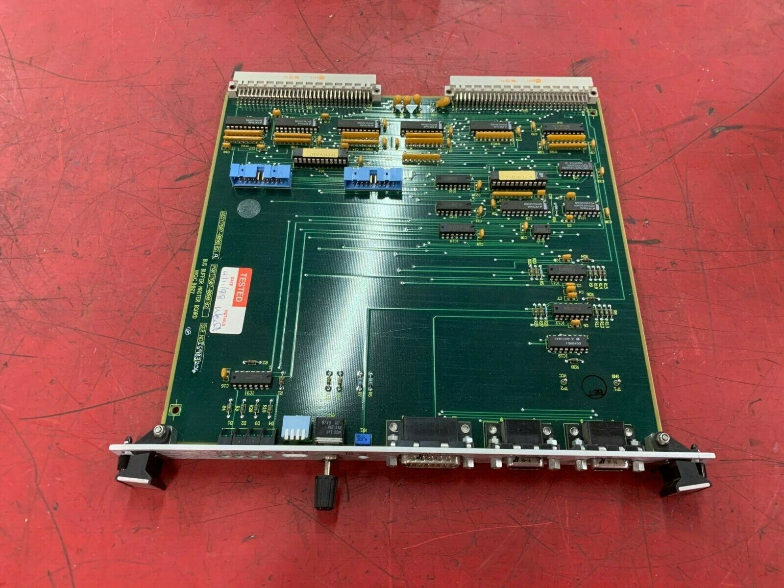 USED CROSSFIELD ELECTRONICS 7607-0090 BUS BUFFER MASTER BOARD 7607-0080