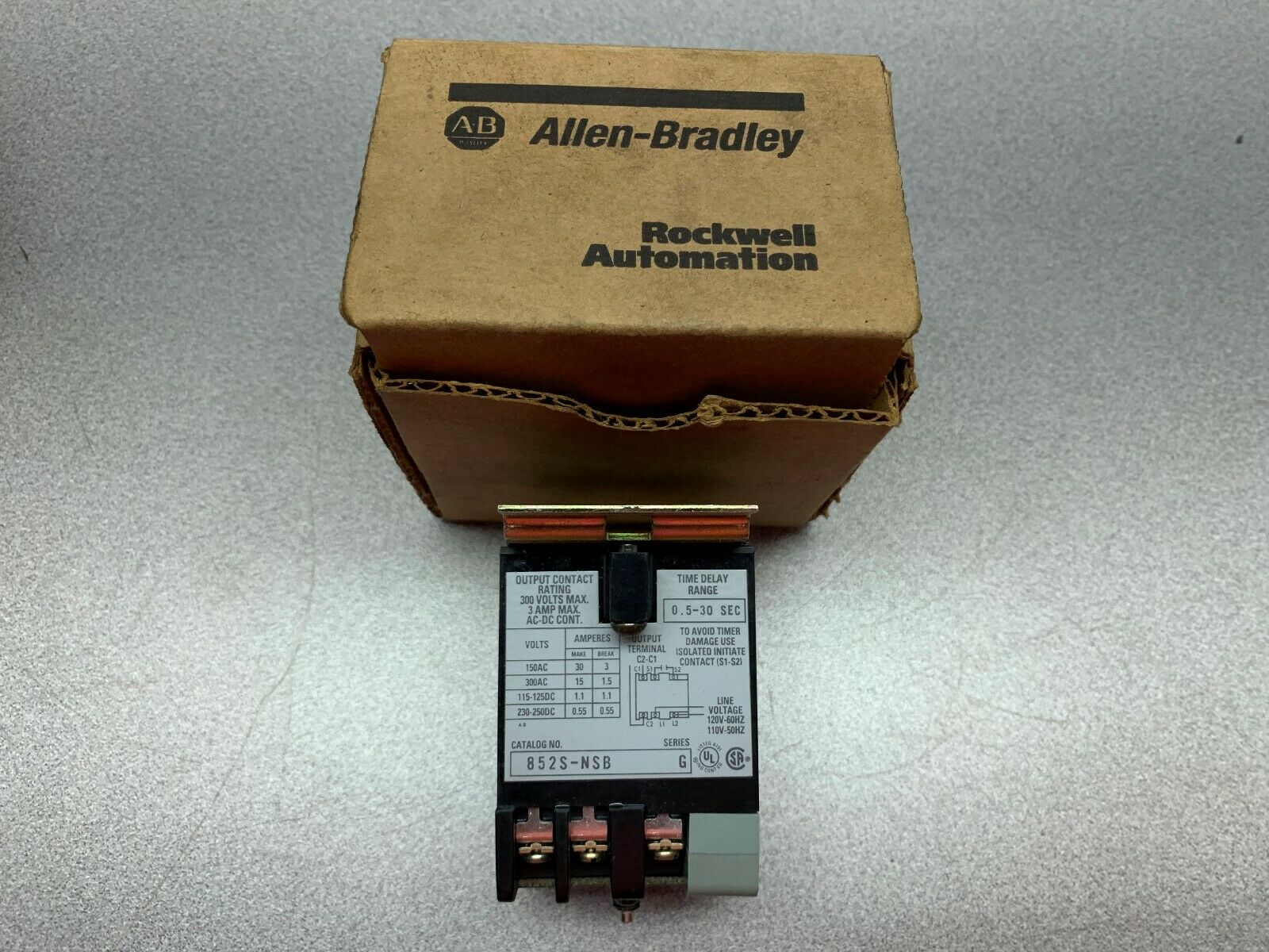 NEW IN BOX ALLEN BRADLEY RELAY 852S-NSB SERIES G