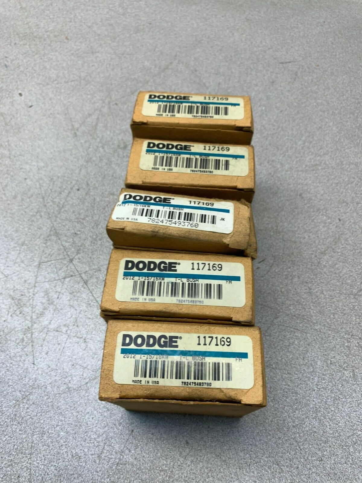 LOT OF 5 NEW IN BOX DODGE 2012 1-15/16KW BUSHING 117169