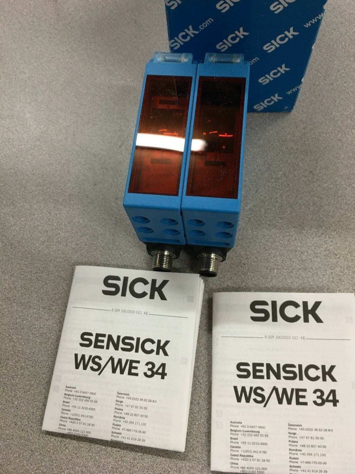 NEW IN BOX SICK THROUGH BEAM SENSOR SET WS/WE34-B440