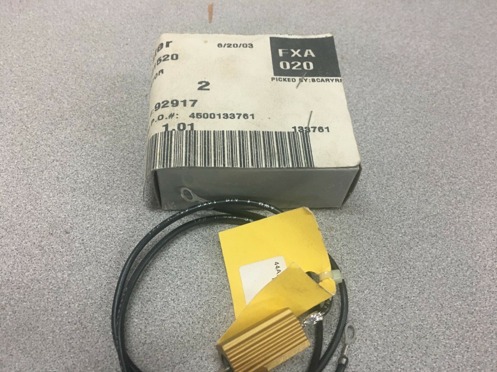 NEW IN BOX HYSTER RESISTOR 1301520